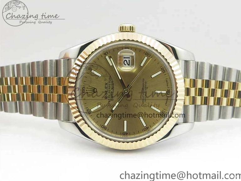 Best Bracelet Dial WWF Stick 126333 Edition 41 Makers YG Jubilee DateJust Wrapped Gold Wrapped SS SS A2836 on YG 0410